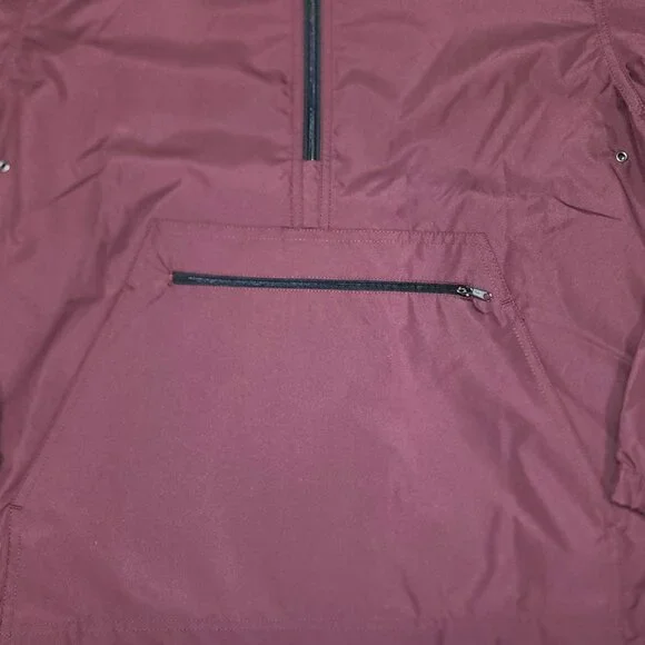 CHARLES RIVER-Jacket-X-SMALL-Men/Women-Wind/Rain-MAROON-Hooded--NWT-Unisex - Picture 8 of 15
